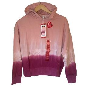 🆕 Wildfox Tie Dye French Terry Hoodie Pullover Pink NWT XS